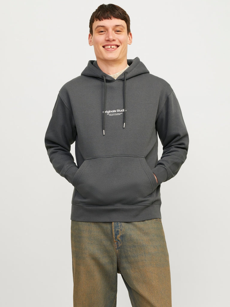 Jack&Jones Studio Hoodie in Iron Gate