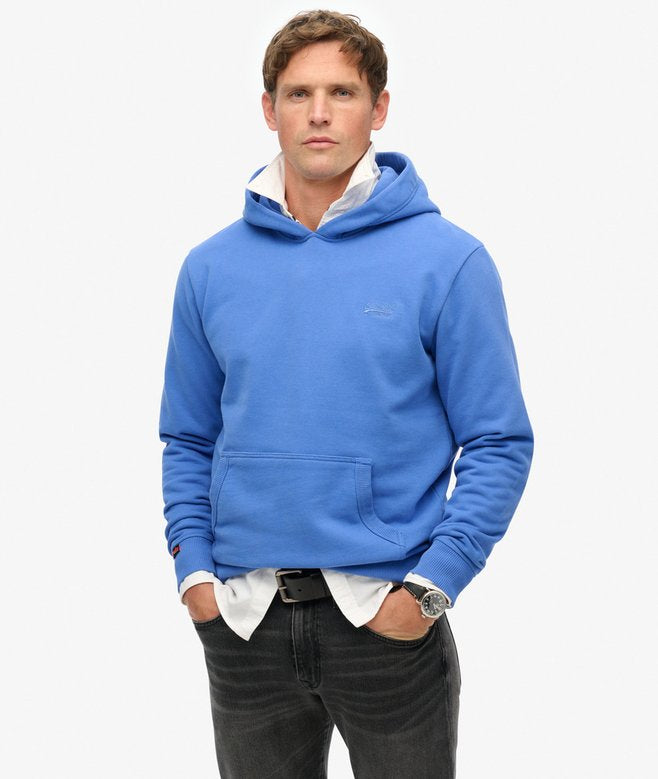 Superdry Essential Logo Hoodie in Chambray Blue